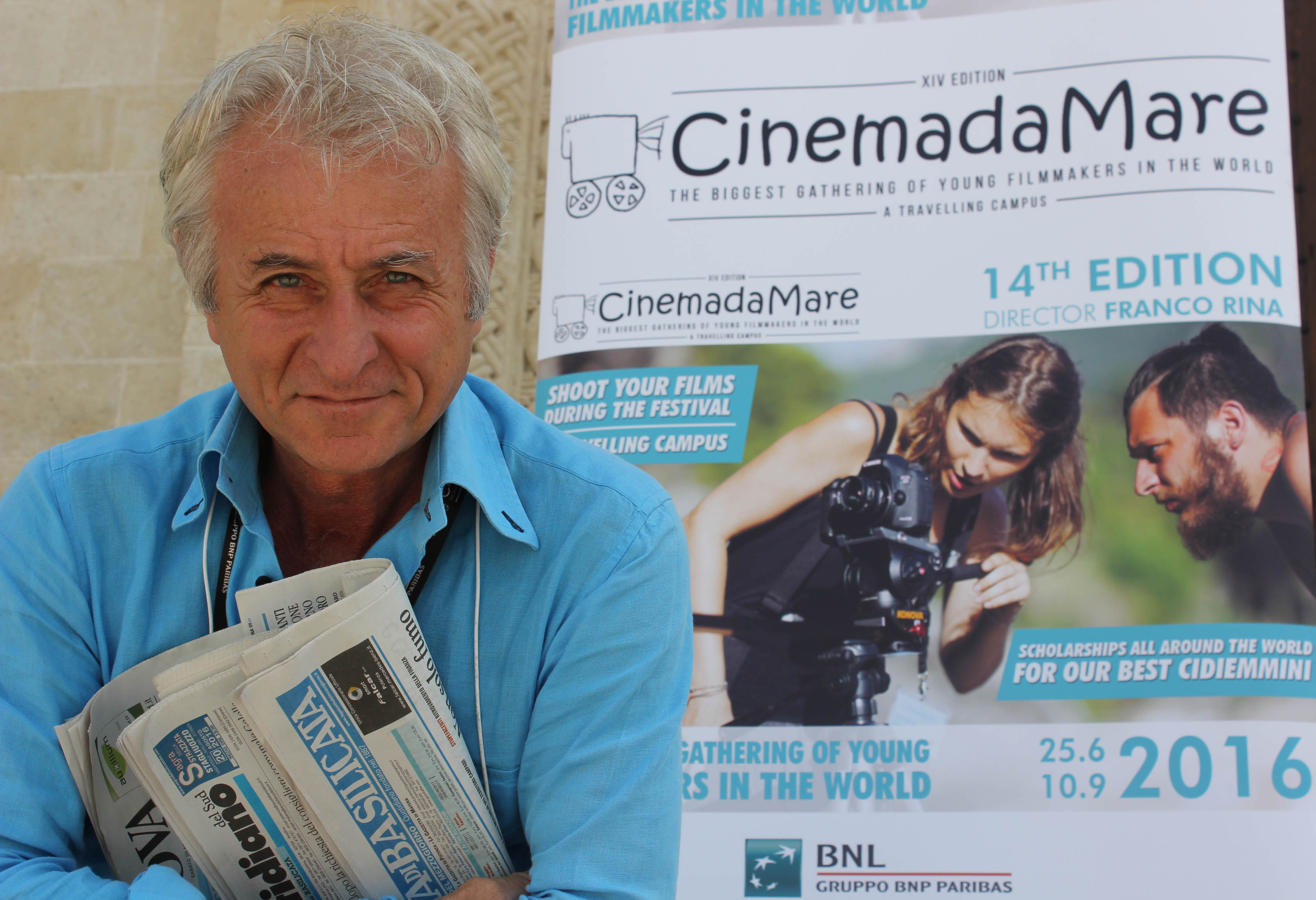 Franco Rina, anima e direttore di CinemadaMare