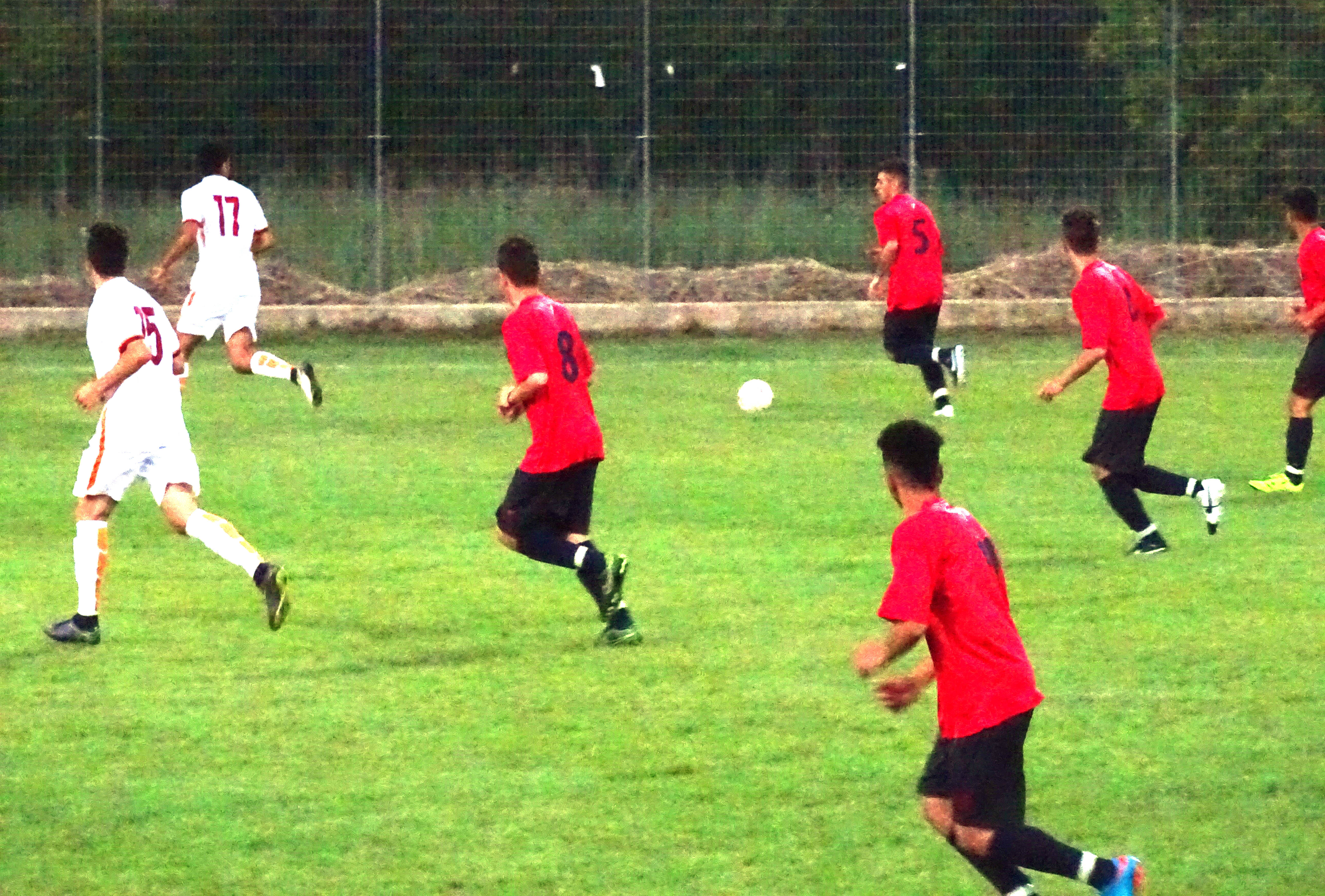 Azione di una partita disputata a Tursi