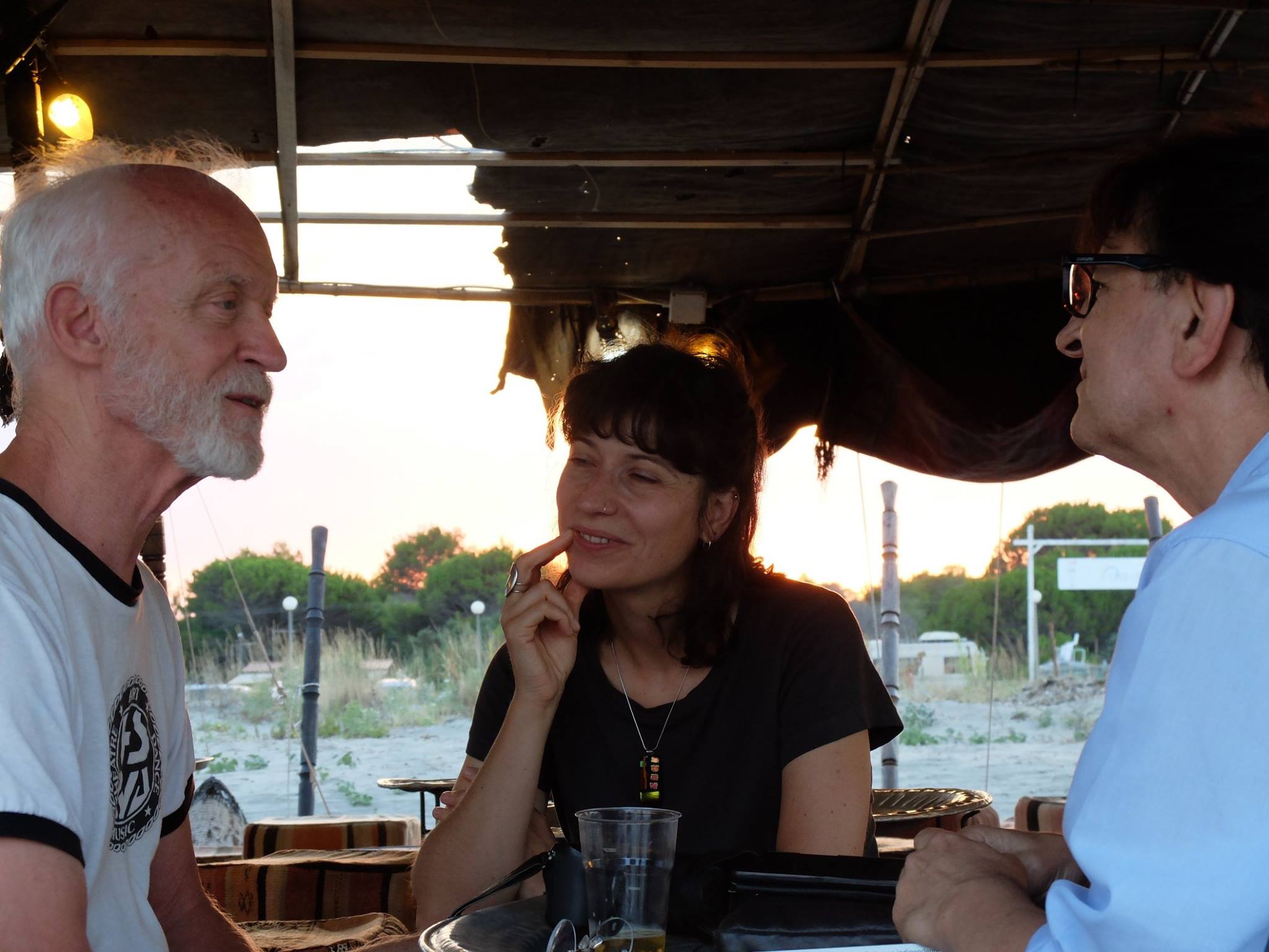 durante l'intervista a jon jost - foto di Giuseppe tumino (2)