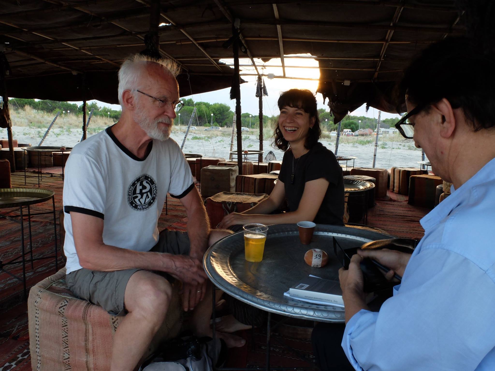 durante l'intervista a jon jost - foto di Giuseppe tumino (4)